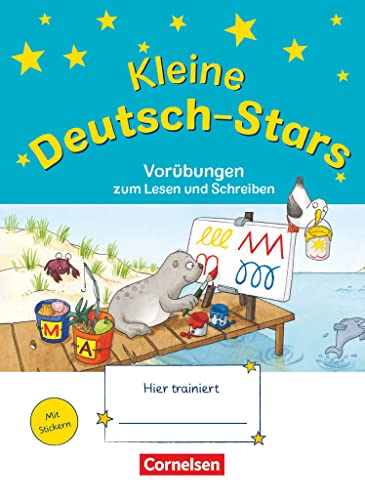Kleine Deutsch-Stars: Vorübungen zum Schreiben und Lesen, 1. Schuljahr. Übungsheft mit Lösungen: Kleine Deutsch-Stars - Übungsheft - Mit Lösungen von Oldenbourg Schulbuchverl.